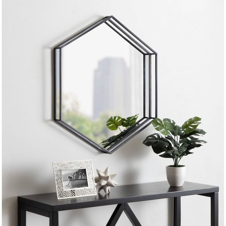 قاب آینه دیواری فلزی مدرن کد E/120