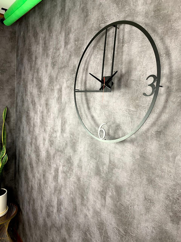 ساعت دیواری مدرن دارای موتور آرام گرد کد H/165