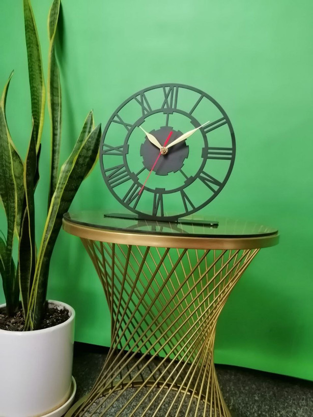 ساعت رومیزی مدرن دارای موتور آرام گرد کد H/167